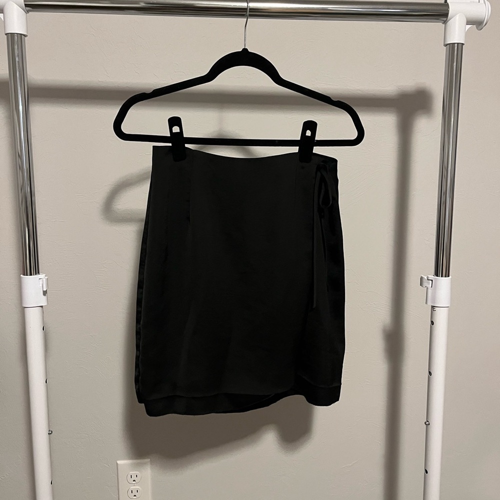 Black Wrap Skirt